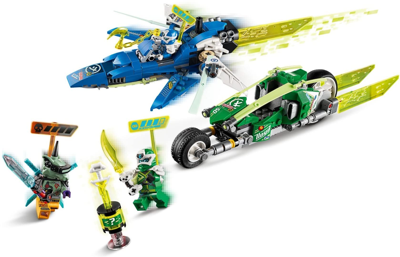 Foto 4 | Kit de Construcción Lego Ninjago Velocity Racers De Jay Y Lloyd's - Venta Internacional