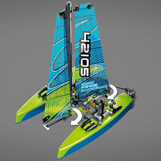 Foto 3 | Kit de Construcción Lego Technic Catamaran 42105 Velero - Venta Internacional