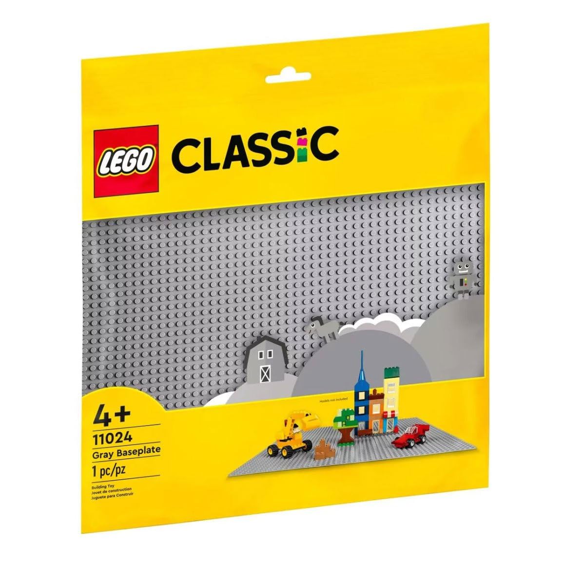 Plato De Construcción Lego Classic Gris Con Plataforma De 15 X 15 Pulgadas - Venta Internacional.
