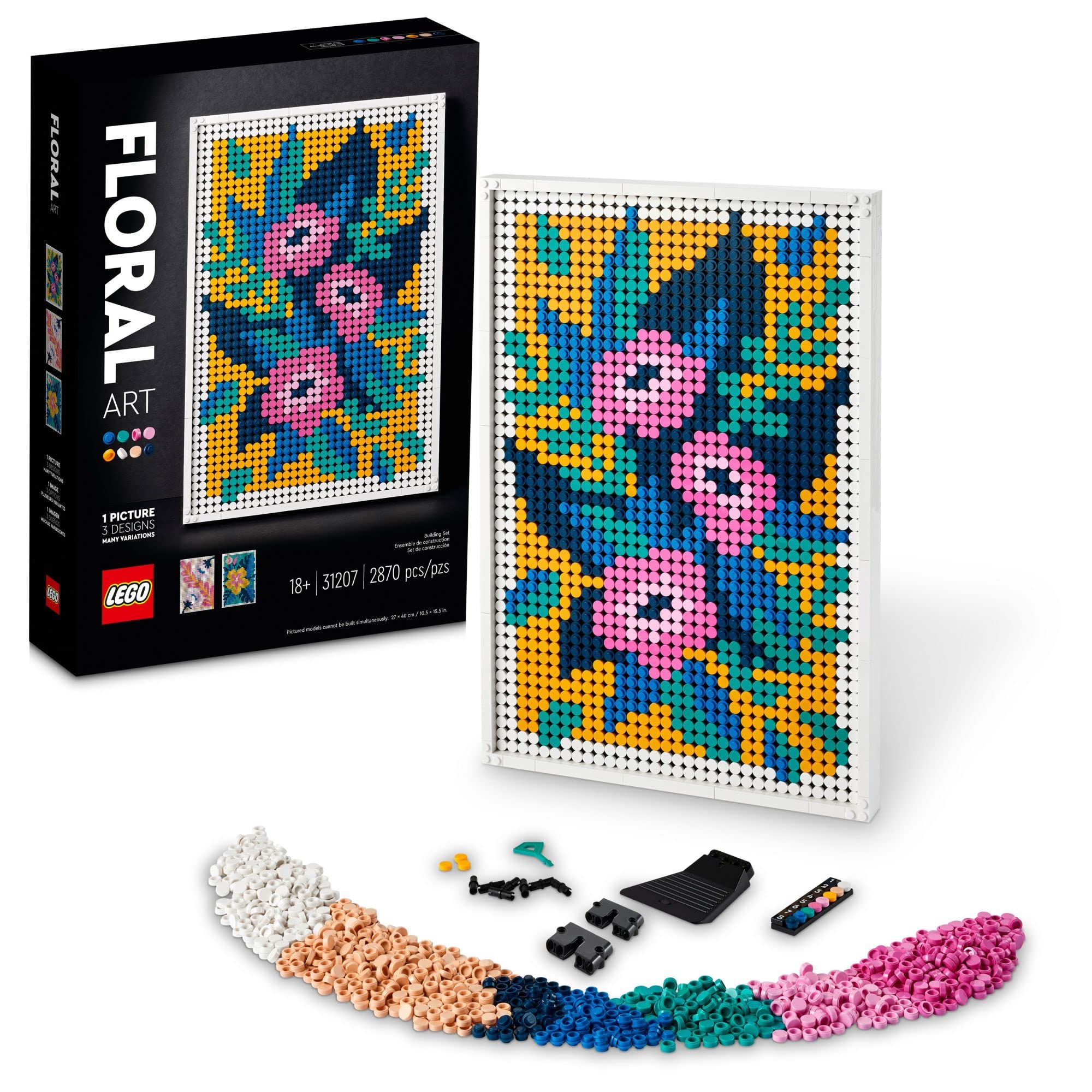 Set De Construcción Lego Art Floral Art 31207 Con 2870 Piezas - Venta Internacional.