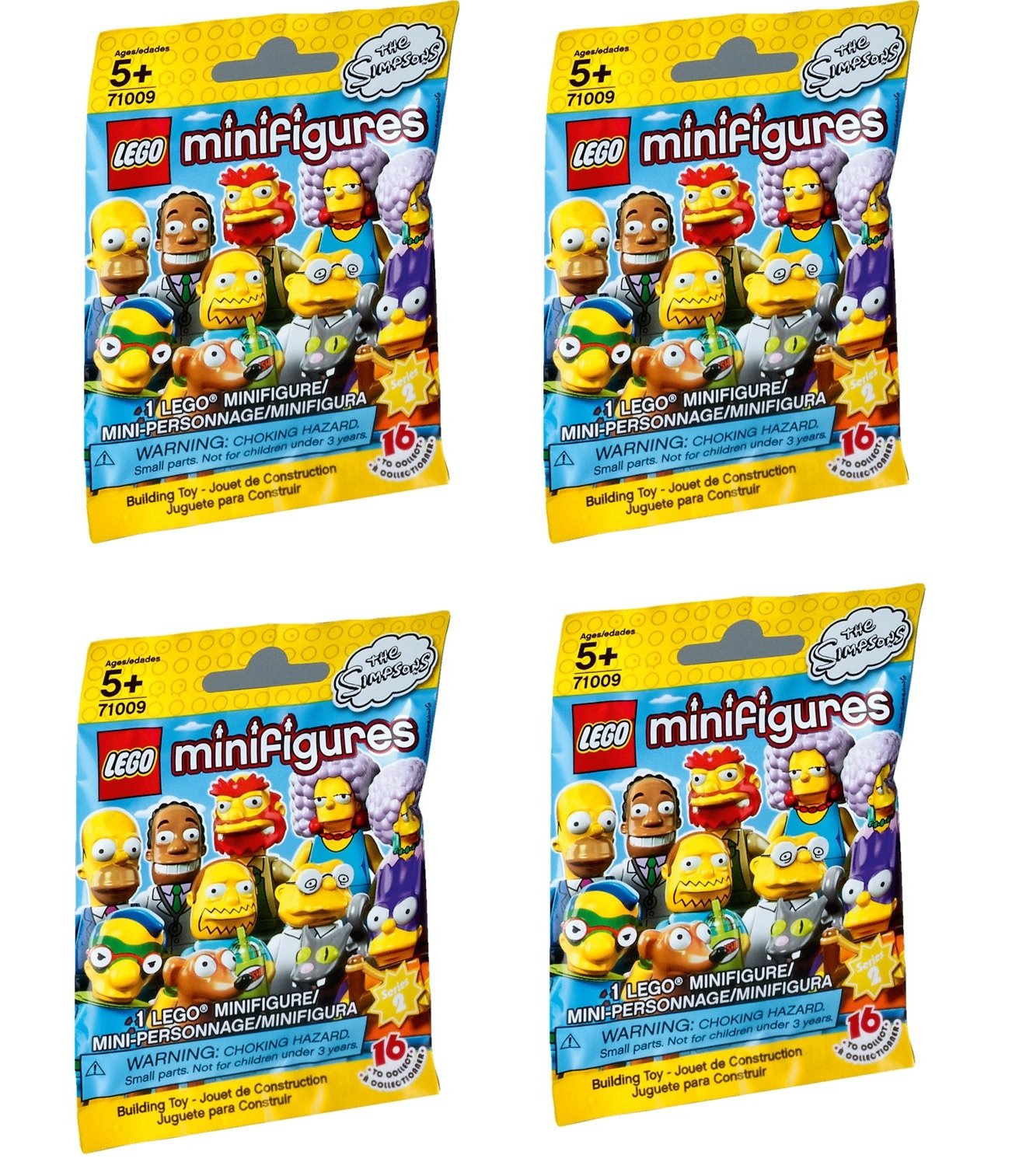 Minifiguras Coleccionables Lego Serie 2 de Los Simpson 4 Paquetes - Venta Internacional
