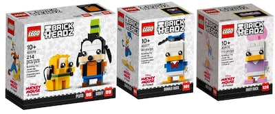 Foto 1 | Paquete Exclusivo Lego Brickheadz Disney: Plutón, Goofy, Daisy Y Donald - Venta Internacional