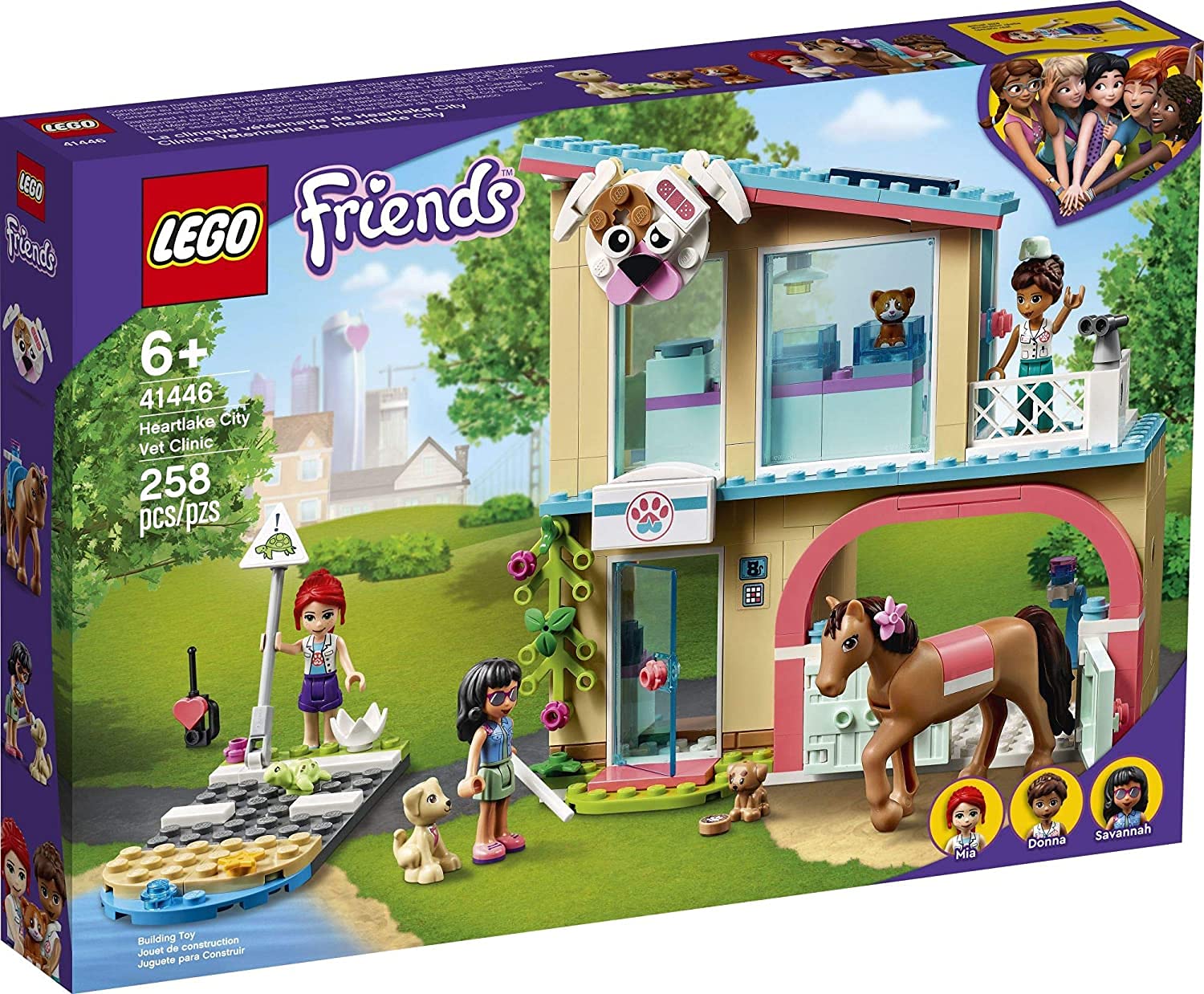 Foto 2 pulgar | Lego Friends Heartlake City Veterinaria 41446 - Venta Internacional