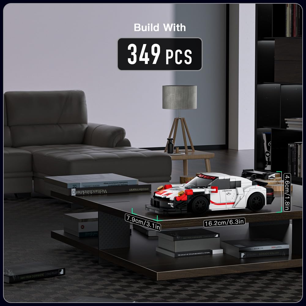 Foto 3 | Kit De Construcción Mold King Speed Champions 911 Carrera Rsr 349 Piezas - Venta Internacional.