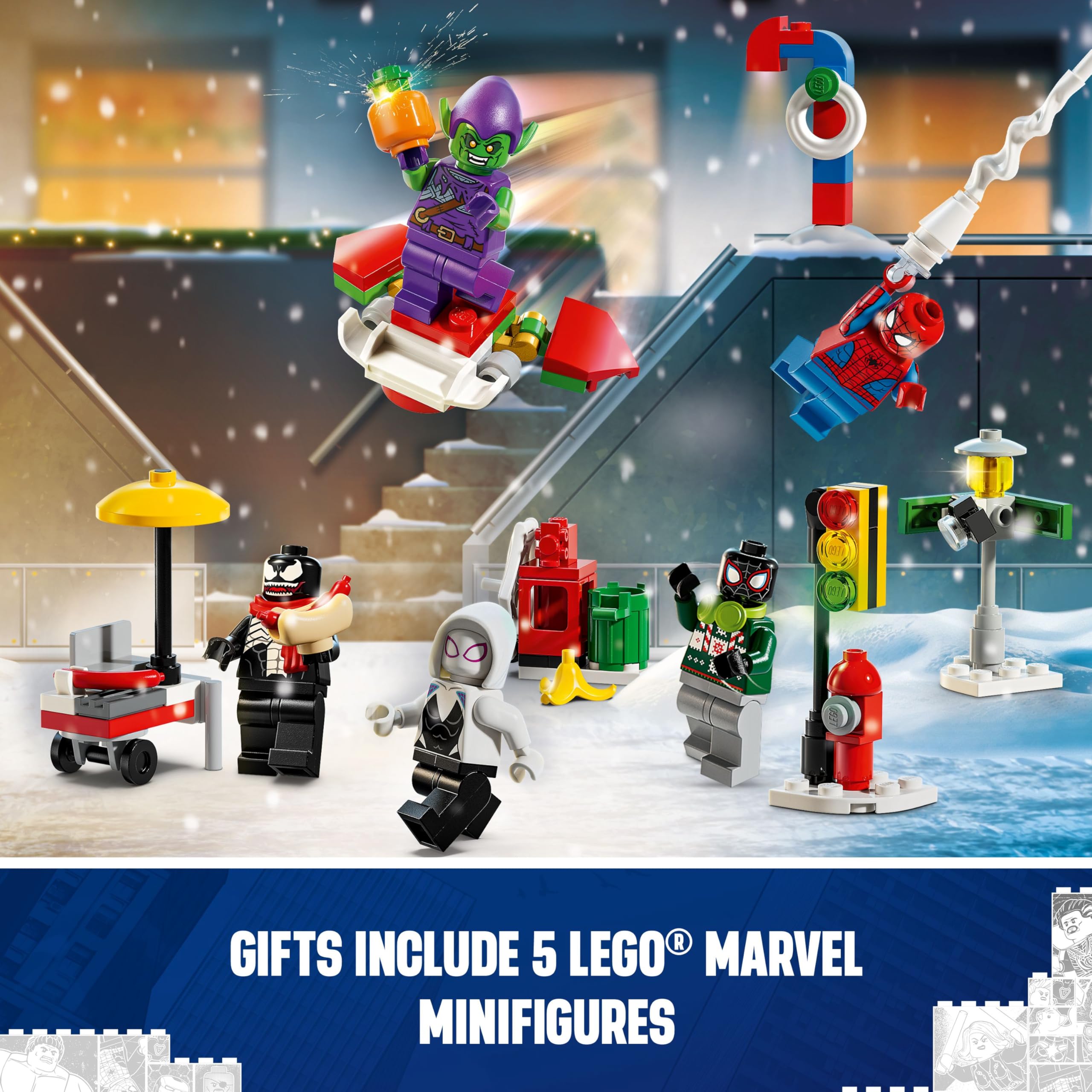 Foto 3 pulgar | Calendario De Adviento Lego Marvel Spider-man 2024 Para Niños Mayores De 7 Años - Venta Internacional.