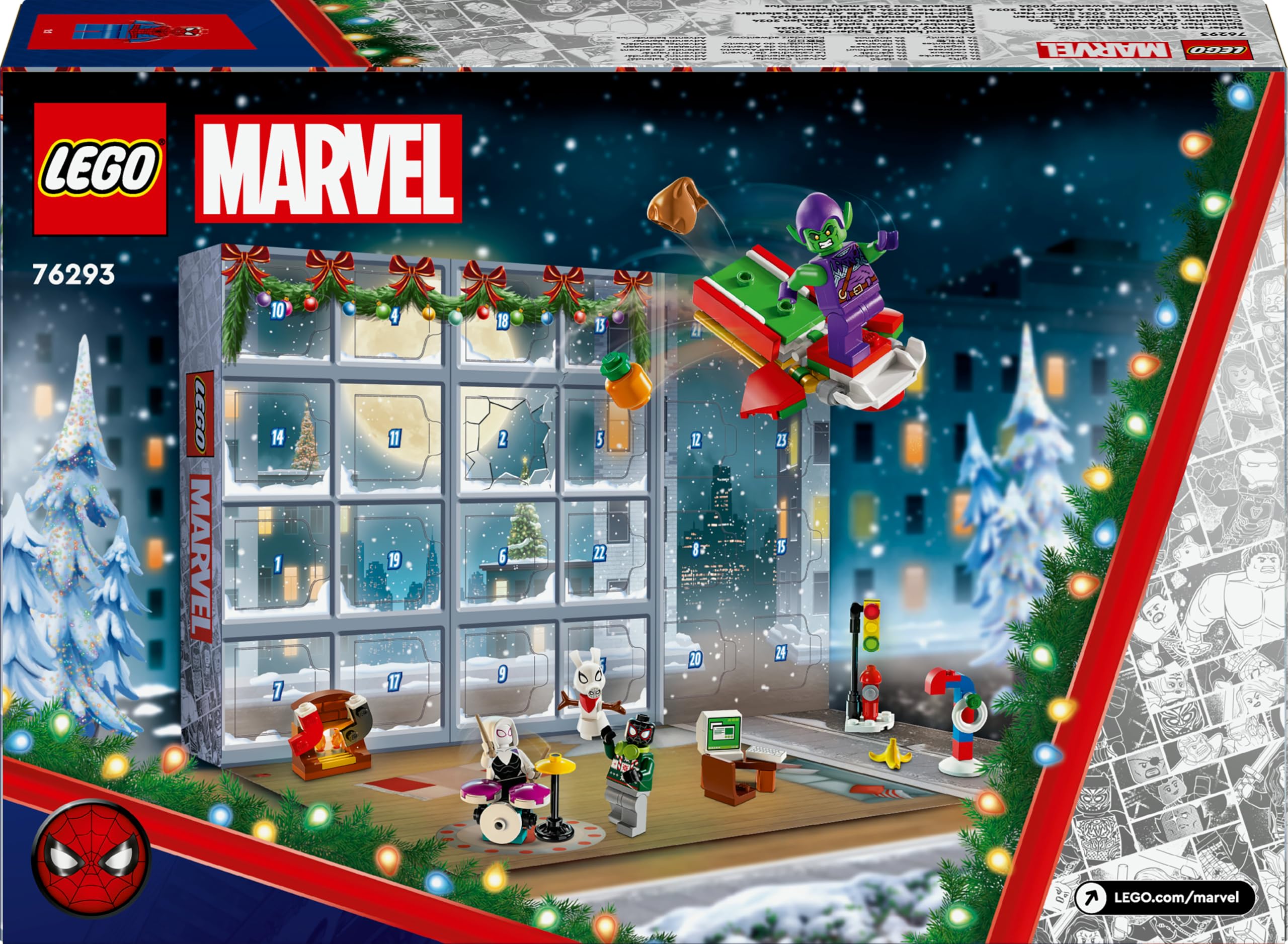 Foto 6 pulgar | Calendario De Adviento Lego Marvel Spider-man 2024 Para Niños Mayores De 7 Años - Venta Internacional.