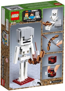 Foto 4 | Juguete Lego Minecraft Skeleton Bigfig Con Magma Cube 21150 - Venta Internacional.