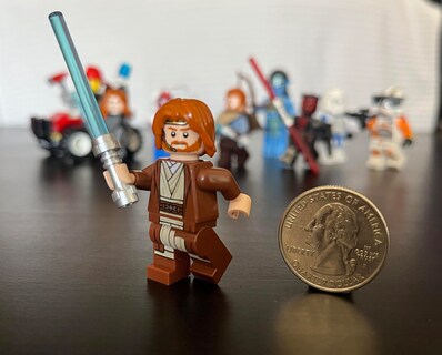 Foto 4 | Minifigura Lego Star Wars Episodio 2 La Guerra De Los Clones Obi-wan Kenob - Venta Internacional.