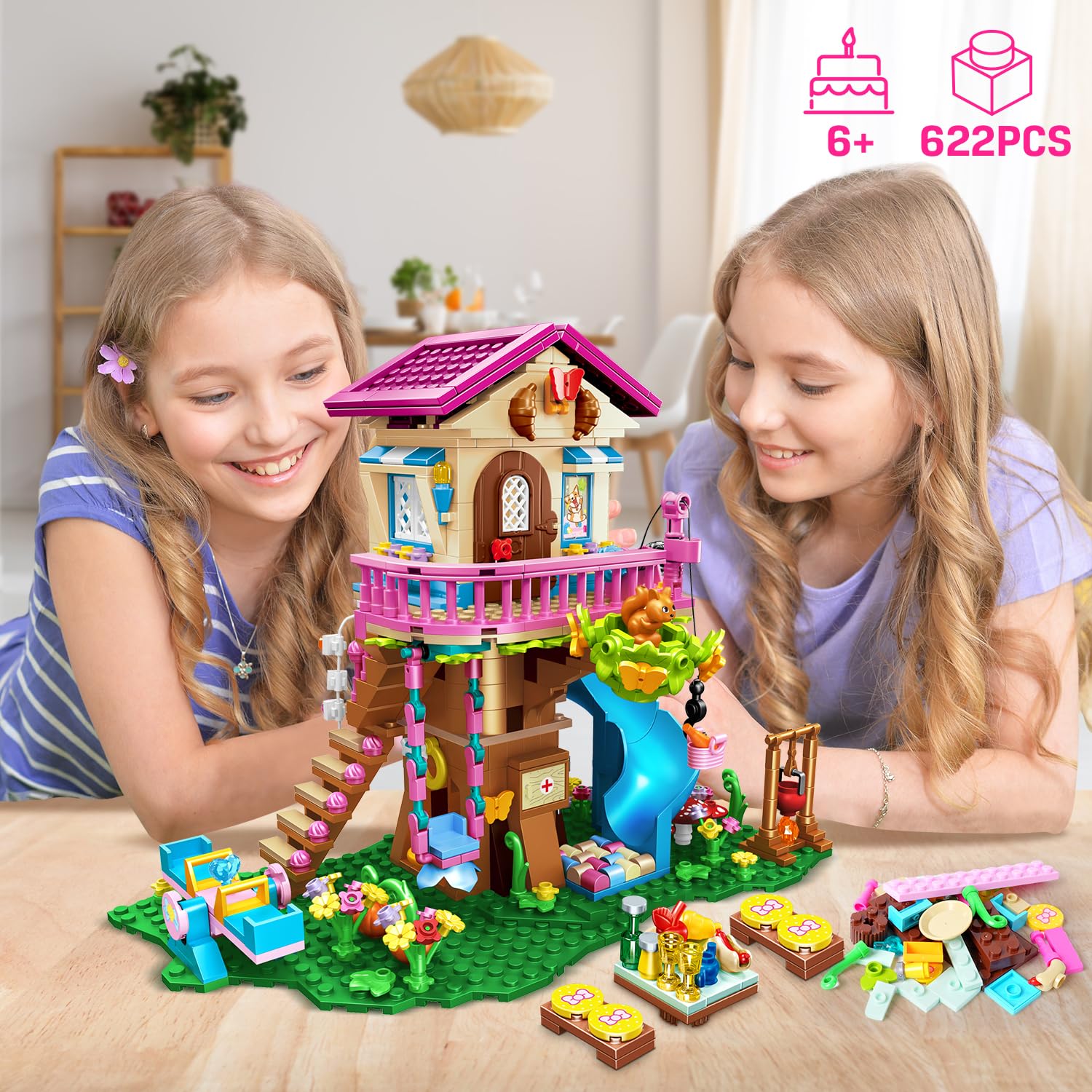 Foto 4 pulgar | Set De Construcción Hogokids Tree House Con Luz Led, 622 Piezas, A Partir De 6 Años - Venta Internacional.