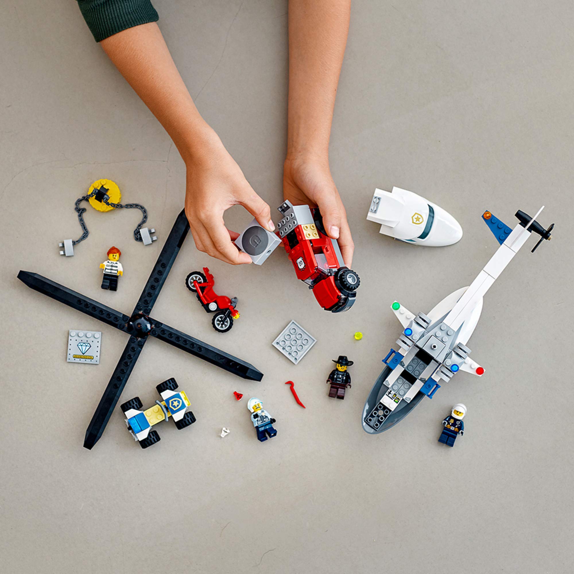 Foto 7 pulgar | Set de Construcción Lego City Police Helicopter Chase 60243 - Venta Internacional