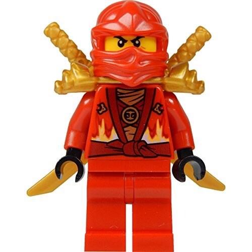 Minifigura Lego Ninjago Kai Red Ninja Con 2 Espadas Doradas 2015 - Venta Internacional. $1,035