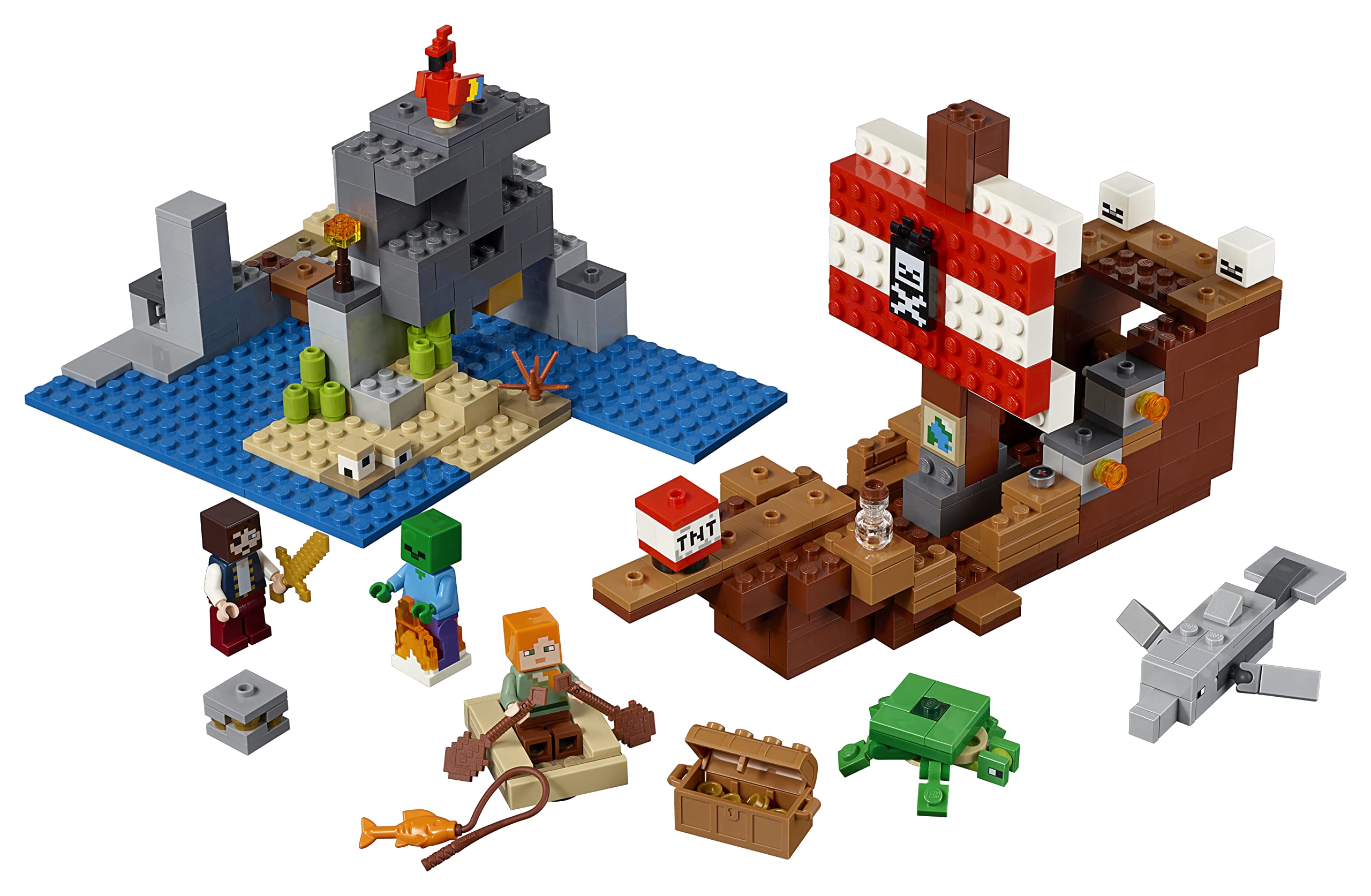 Foto 4 pulgar | Juguete Lego Minecraft Pirate Ship Adventure 21152 Con 386 Piezas - Venta Internacional.