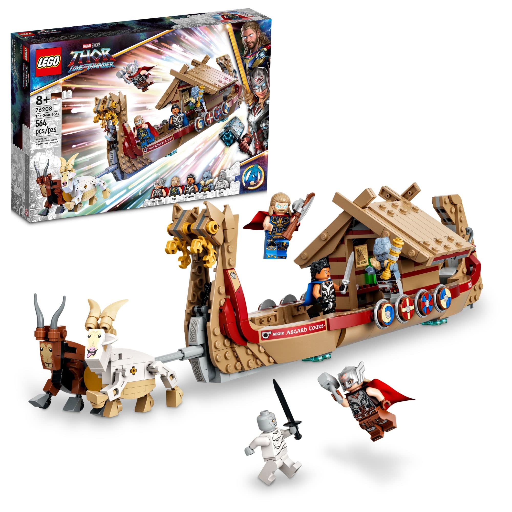 Foto 2 pulgar | Set de Construcción Lego Marvel The Goat Boat 76208 Thor 8+ - Venta Internacional