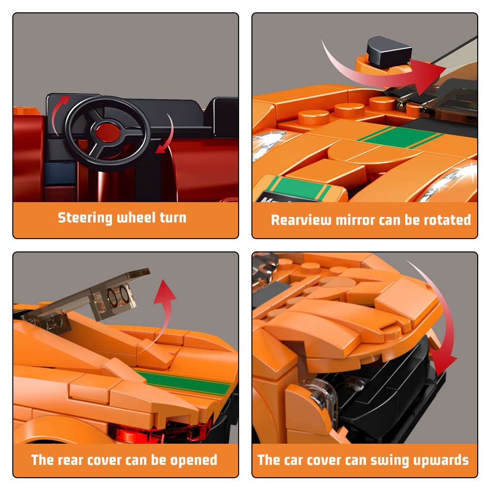 Foto 5 | Molde Para Juguetes De Construcción King Speed Champions P1 Super Car 306 Piezas - Venta Internacional.