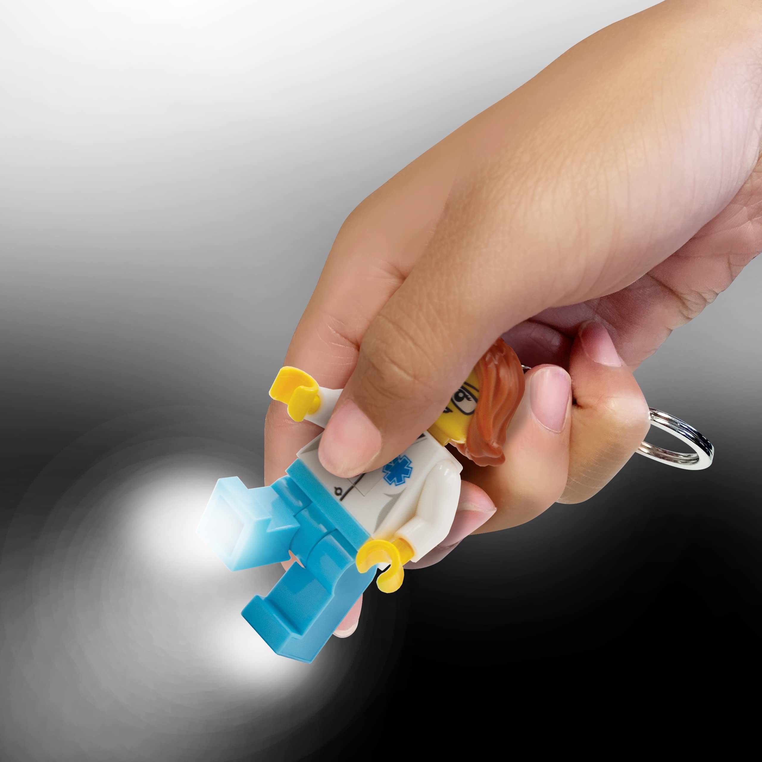 Foto 6 pulgar | Llavero Lego Classic Doctor De 7,6 Cm Con Luces Led Ke185 - Venta Internacional.