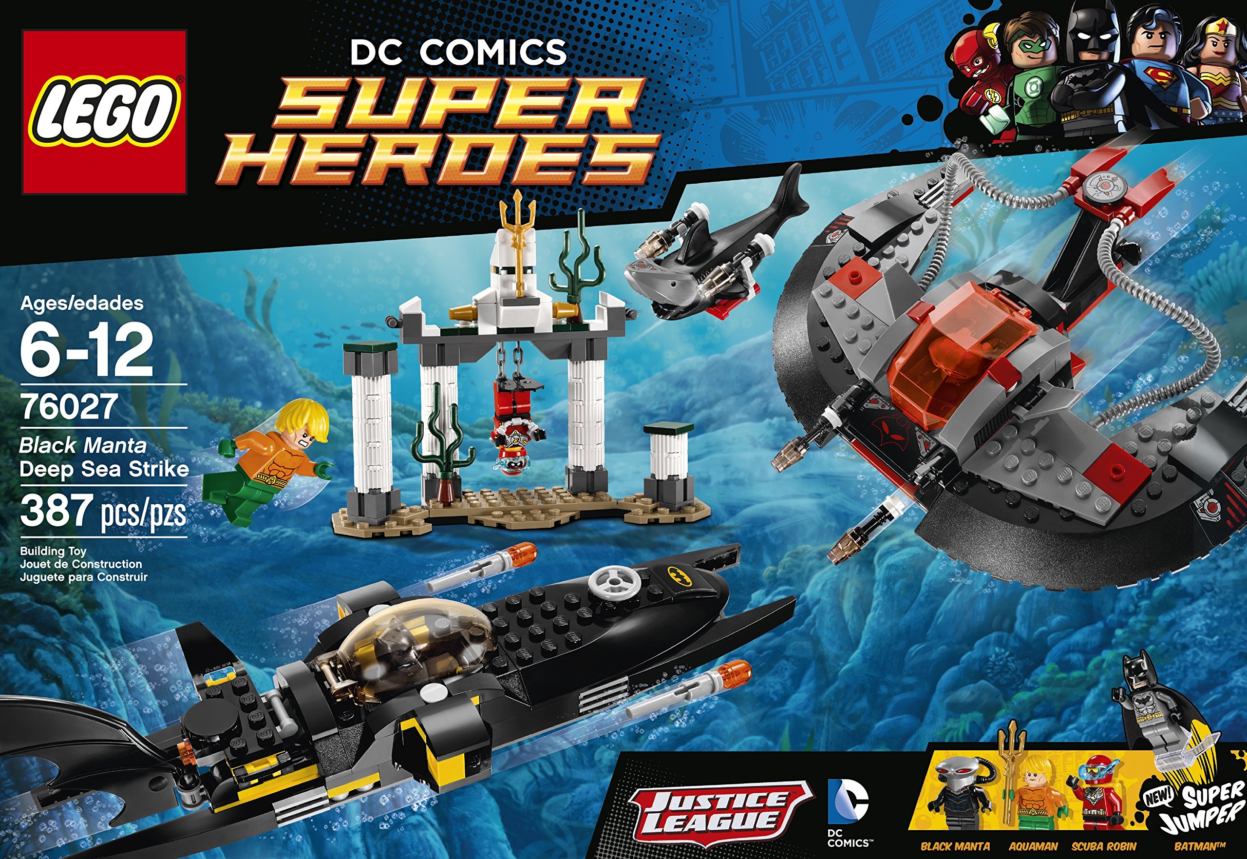 Foto 3 pulgar | Set de Construcción Lego Superheroes Black Manta Deep Sea Strike 76027 - Venta Internacional