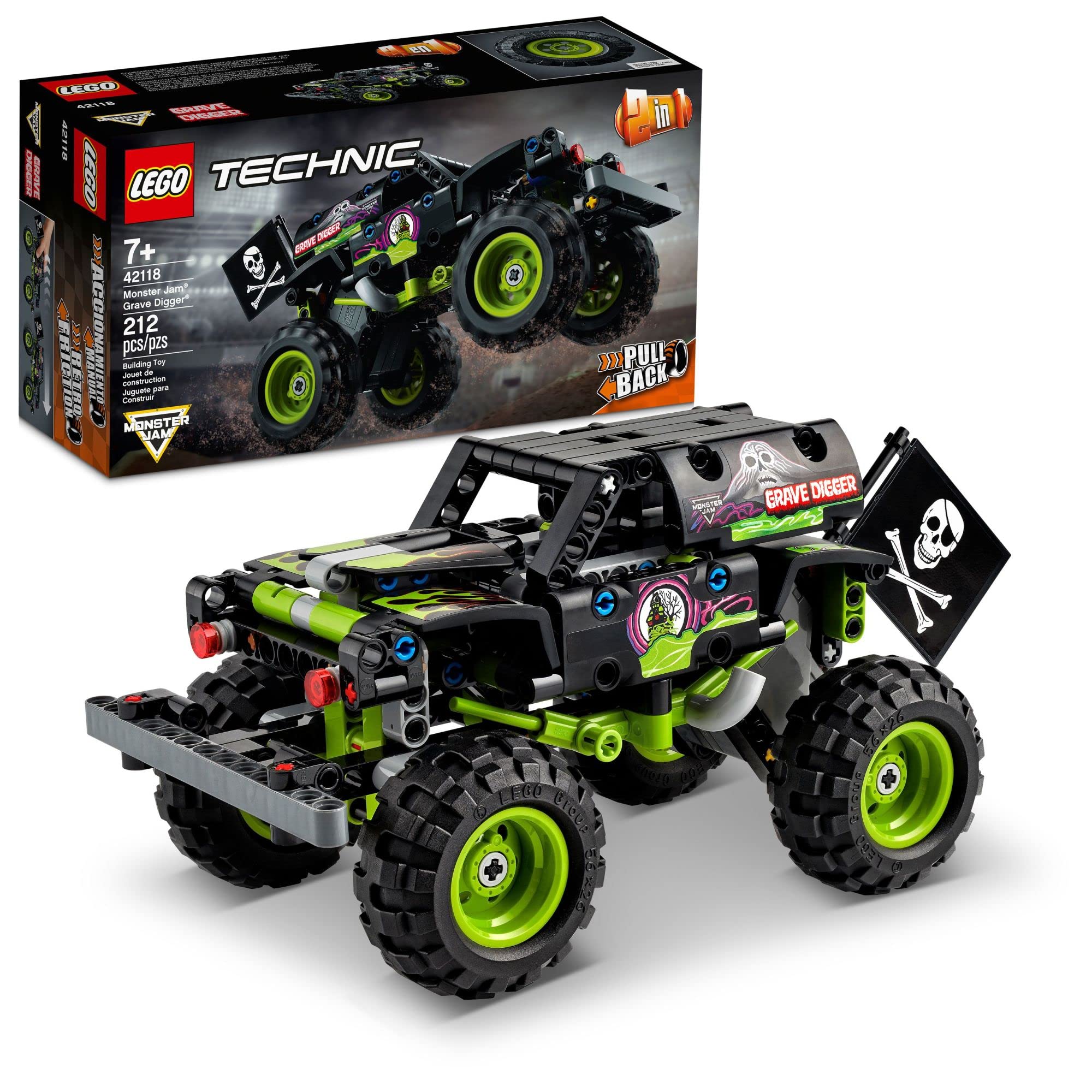 Foto 1 | Lego Technic Monster Jam Grave Digger 42118 - Venta Internacional