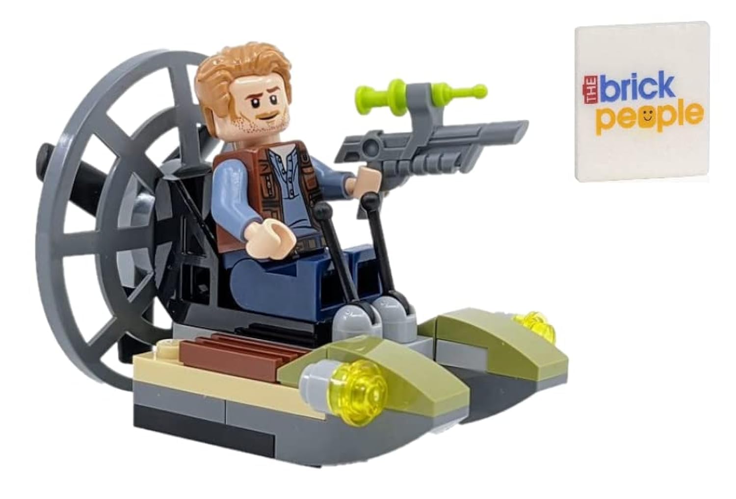 Foto 2 pulgar | Figura Lego Jurassic World Owen Con Hidrodeslizador Y Pistola Tranquilizante - Venta Internacional.