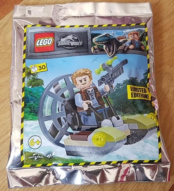 Foto 4 pulgar | Figura Lego Jurassic World Owen Con Hidrodeslizador Y Pistola Tranquilizante - Venta Internacional.