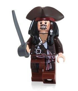Foto 2 | Minifigura Lego Piratas Del Caribe Capitán Jack Sparrow - Venta Internacional