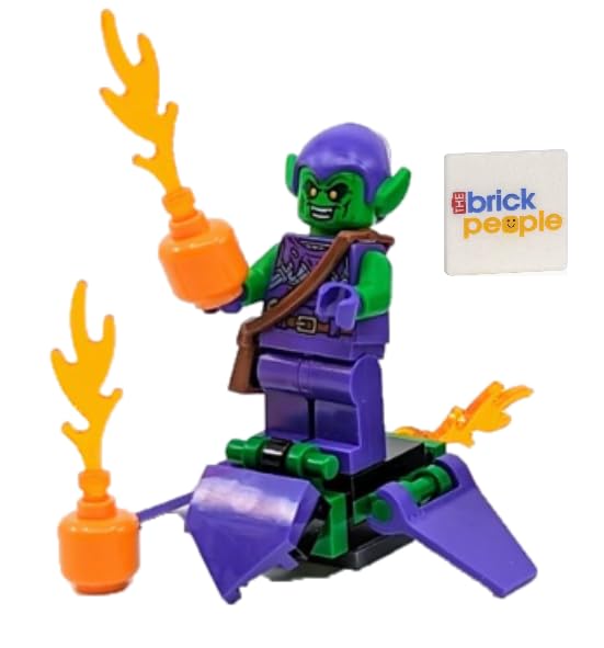 Minifigura Lego Marvel Superheroes Green Goblin Con Planeador - Venta Internacional.