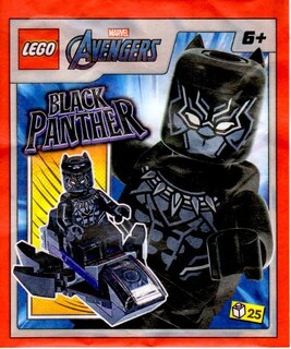 Foto 2 | Minifigura De Juguete Lego Superheroes Black Panther Con Royal Talon Fighter - Venta Internacional.