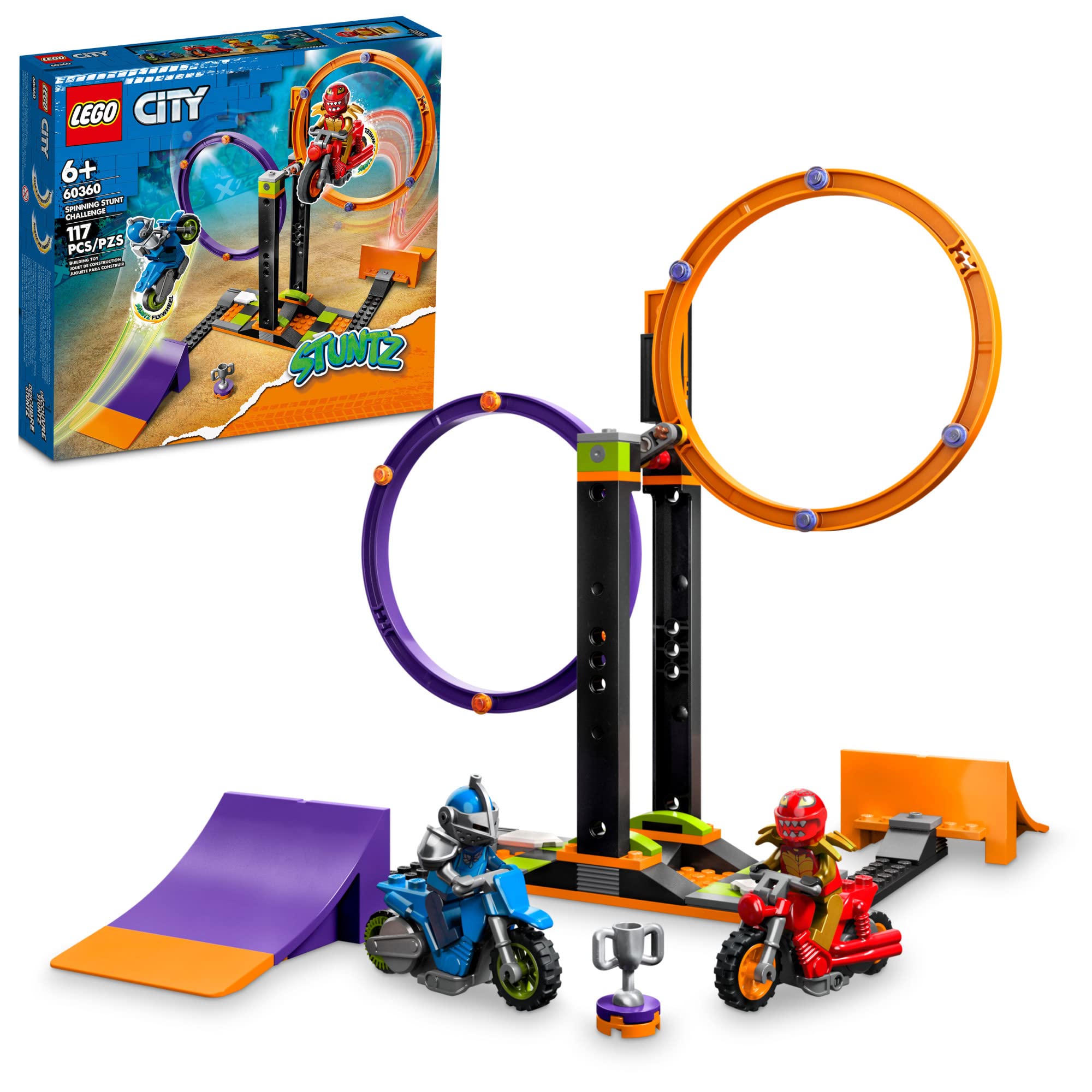 Foto 2 pulgar | Juguete Lego City Stuntz Spinning Stunt Challenge 60360-1 - Venta Internacional
