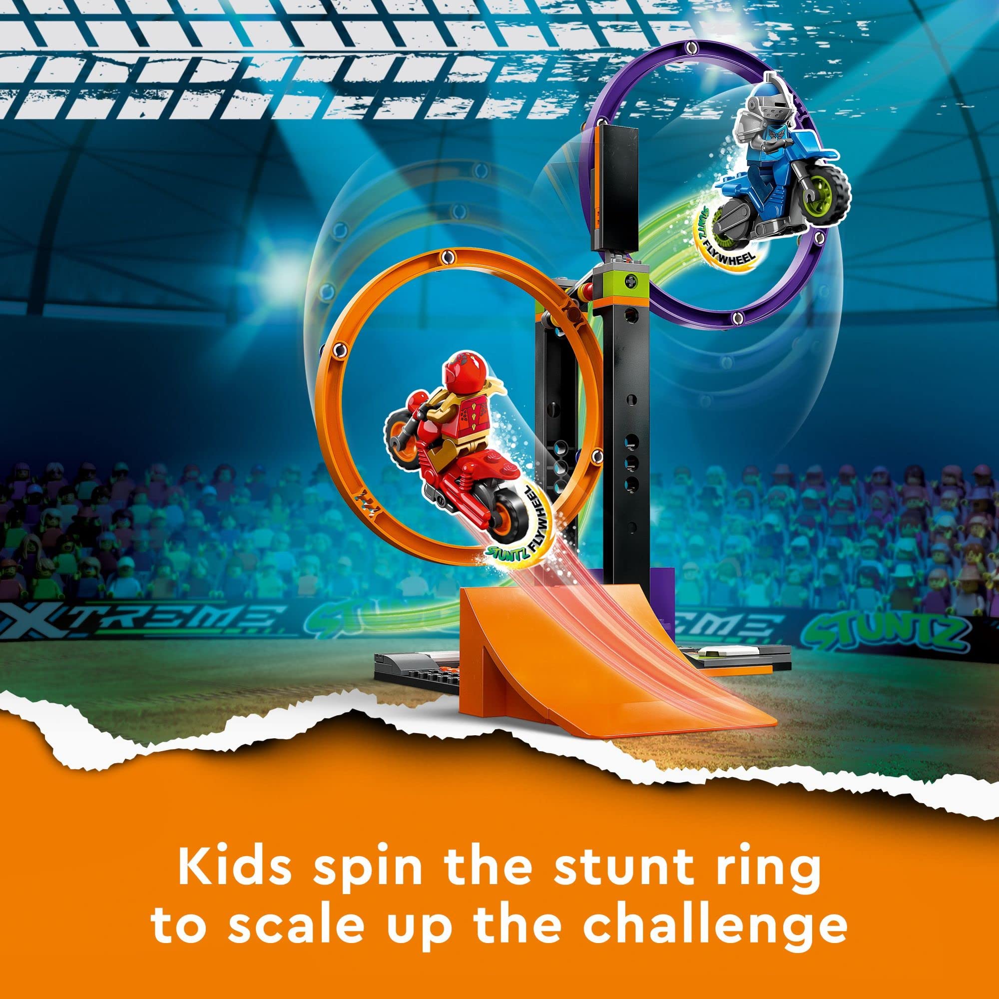 Foto 4 pulgar | Juguete Lego City Stuntz Spinning Stunt Challenge 60360-1 - Venta Internacional