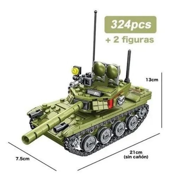 Foto 4 pulgar | Bloques de Construcción: Tanque De Juguete 324 Piezas - Venta Internacional