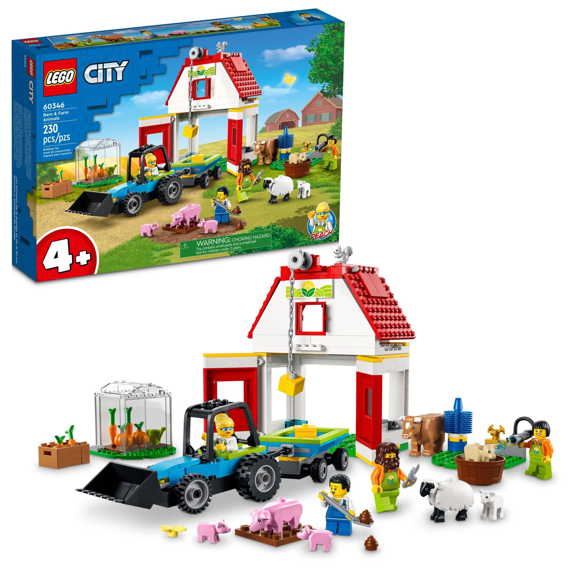Foto 2 pulgar | Set De Juguetes De Construcción Lego City Barn & Farm Animals 60346 Kids 4+ - Venta Internacional.