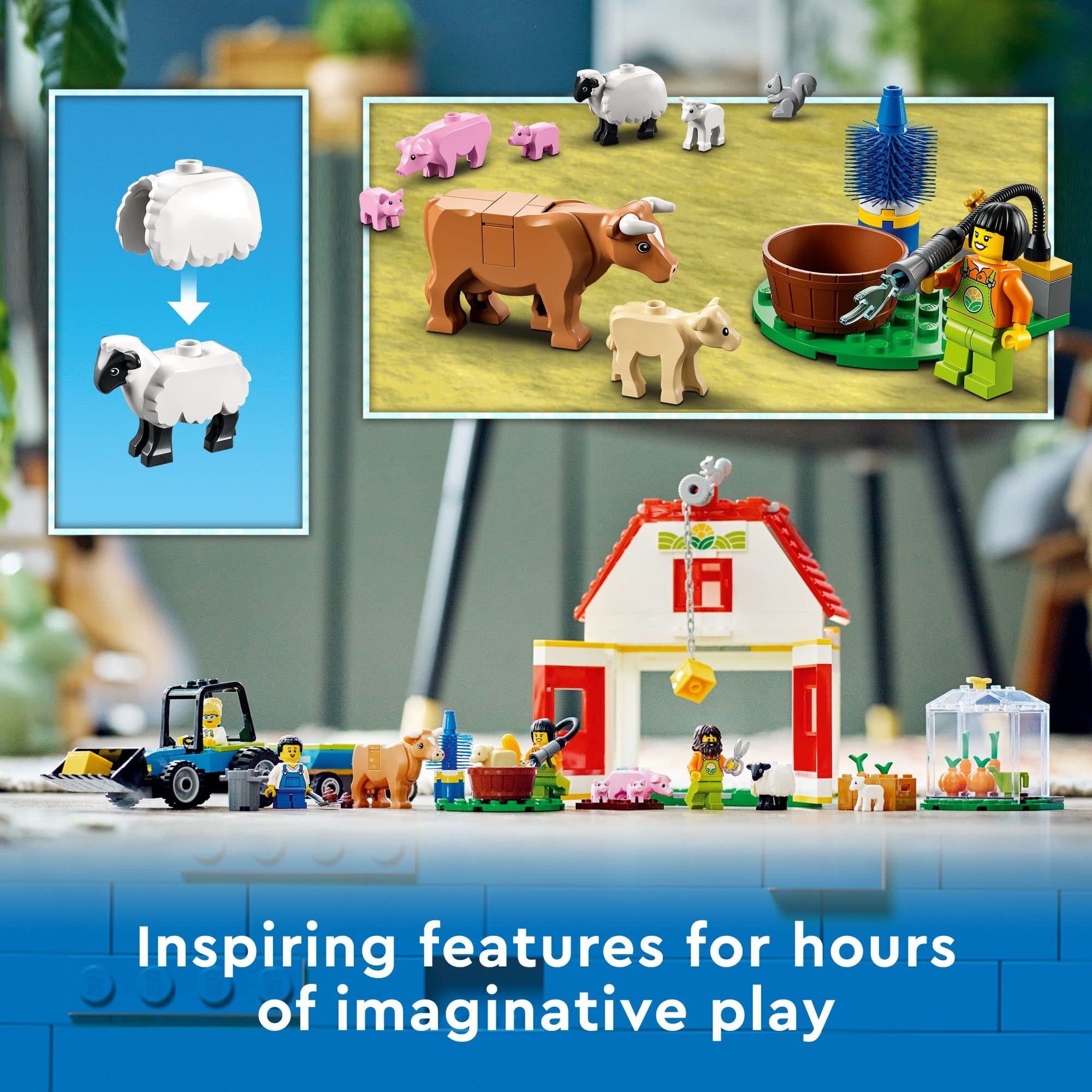Foto 5 pulgar | Set De Juguetes De Construcción Lego City Barn & Farm Animals 60346 Kids 4+ - Venta Internacional.