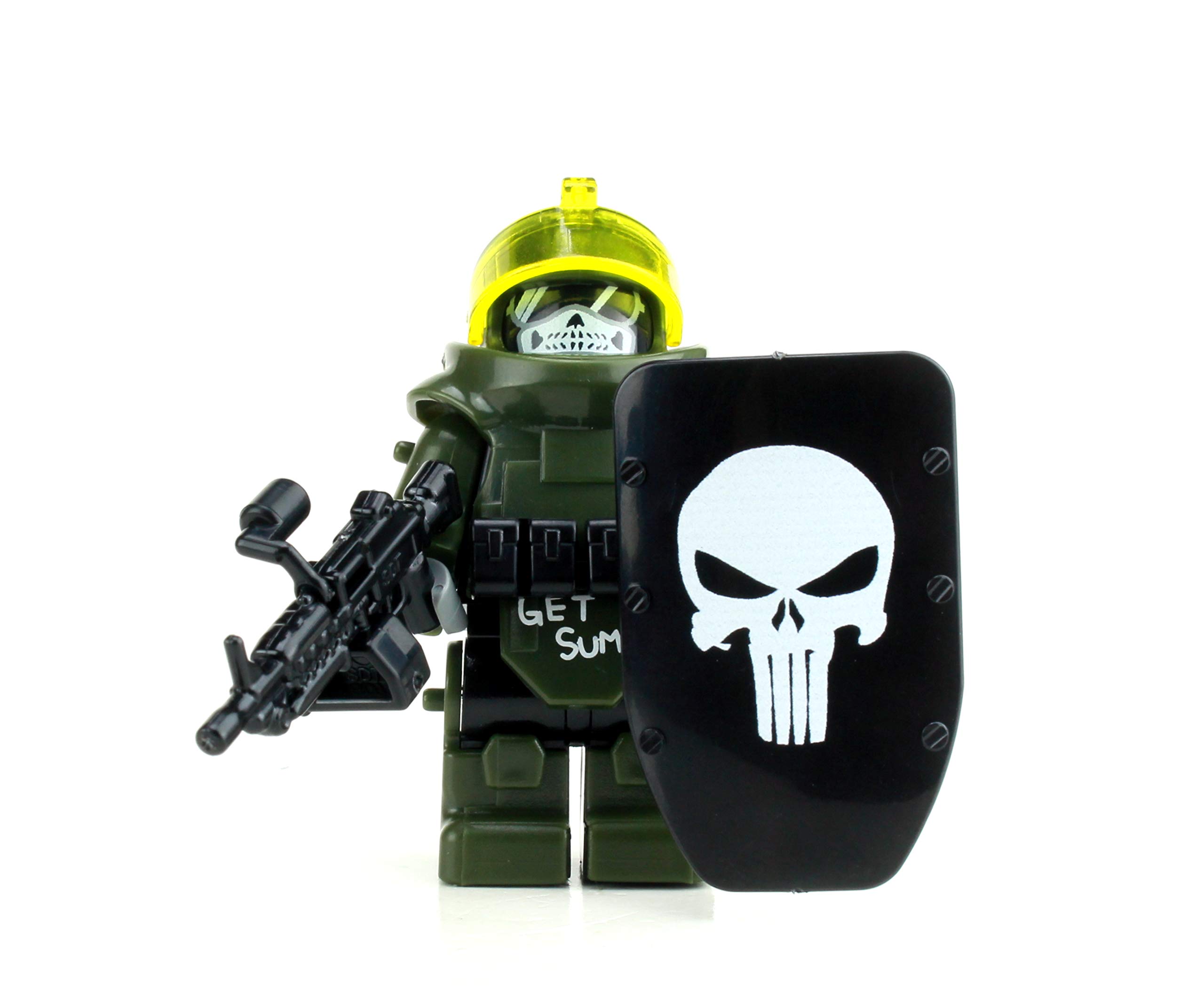 Minifigura De Battle Brick Juggernaut Army Assault Soldier, 4 Cm - Venta Internacional.