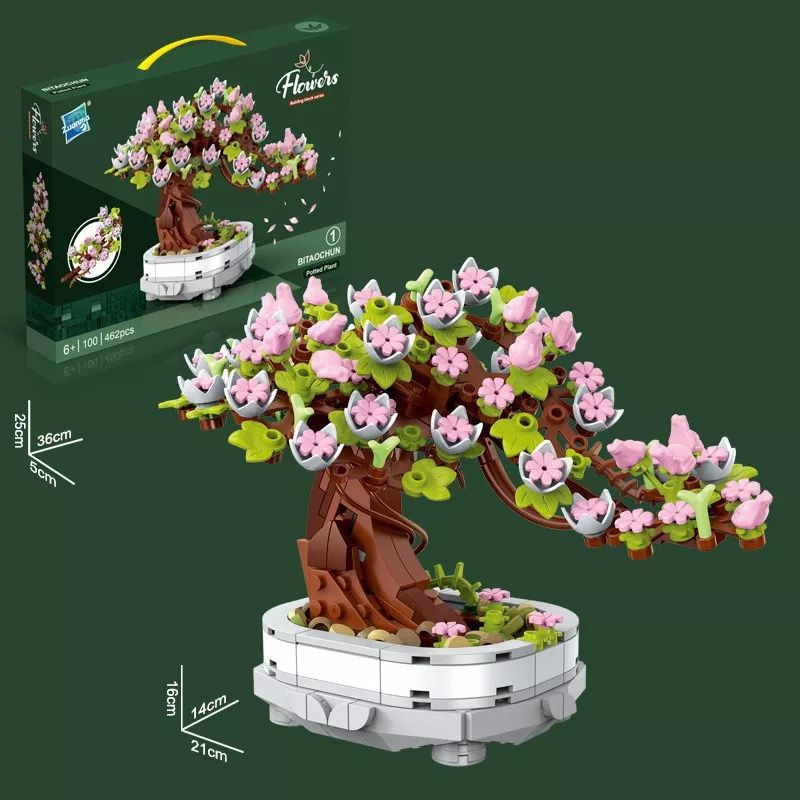 Foto 3 pulgar | Maceta De Bonsái De Juguete Para Lego Compatible Con 462 Piezas - Venta Internacional.