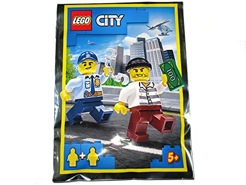 Foto 3 pulgar | Minifigura Lego City: Oficial De Policía Persiguiendo A Un Ladrón - Venta Internacional