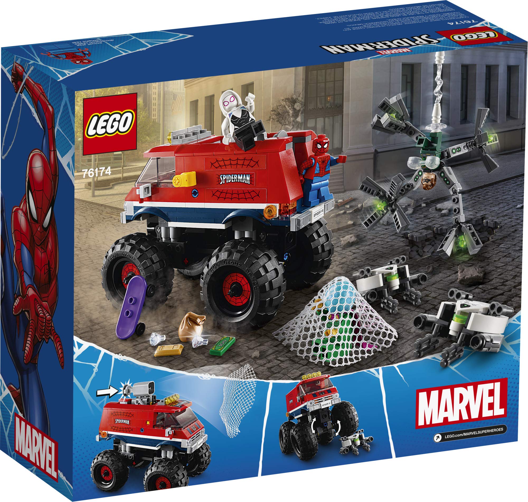 Foto 6 pulgar | Juguete Lego Marvel Spider-man El Camión Monstruo de Spider-Man 76174 - Venta Internacional