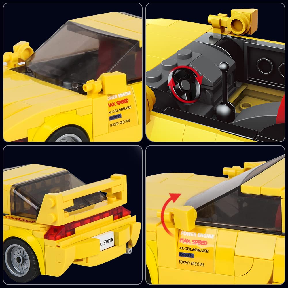 Foto 2 | Bloques de Construcción King Initial D Rx-7 Mazda con Vitrina - Venta Internacional