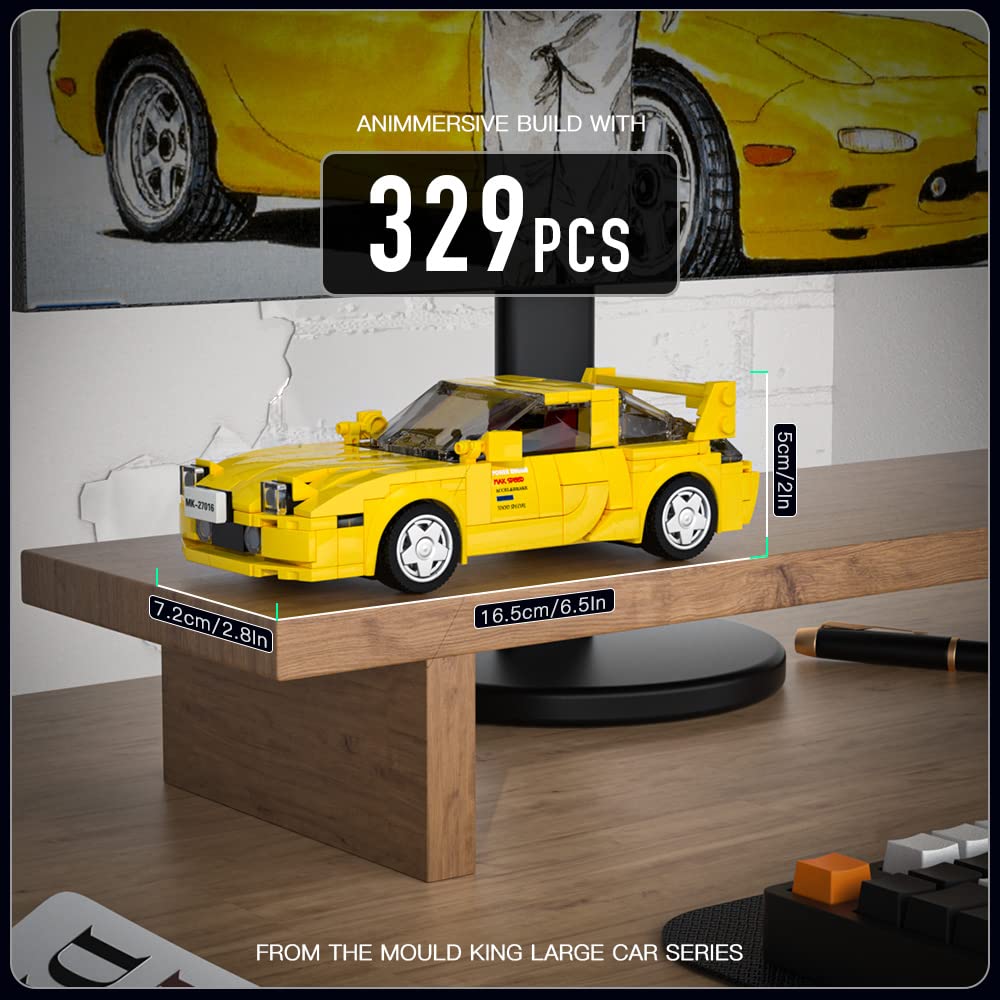 Foto 3 | Bloques de Construcción King Initial D Rx-7 Mazda con Vitrina - Venta Internacional