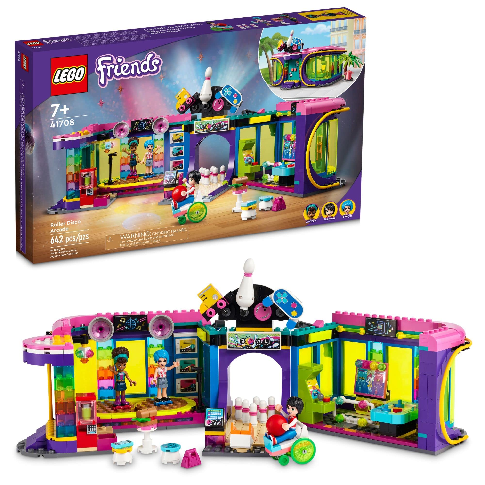 Foto 2 pulgar | Set de Juguetes Lego Friends Roller Disco Arcade 41708 con Minimuñeca - Venta Internacional