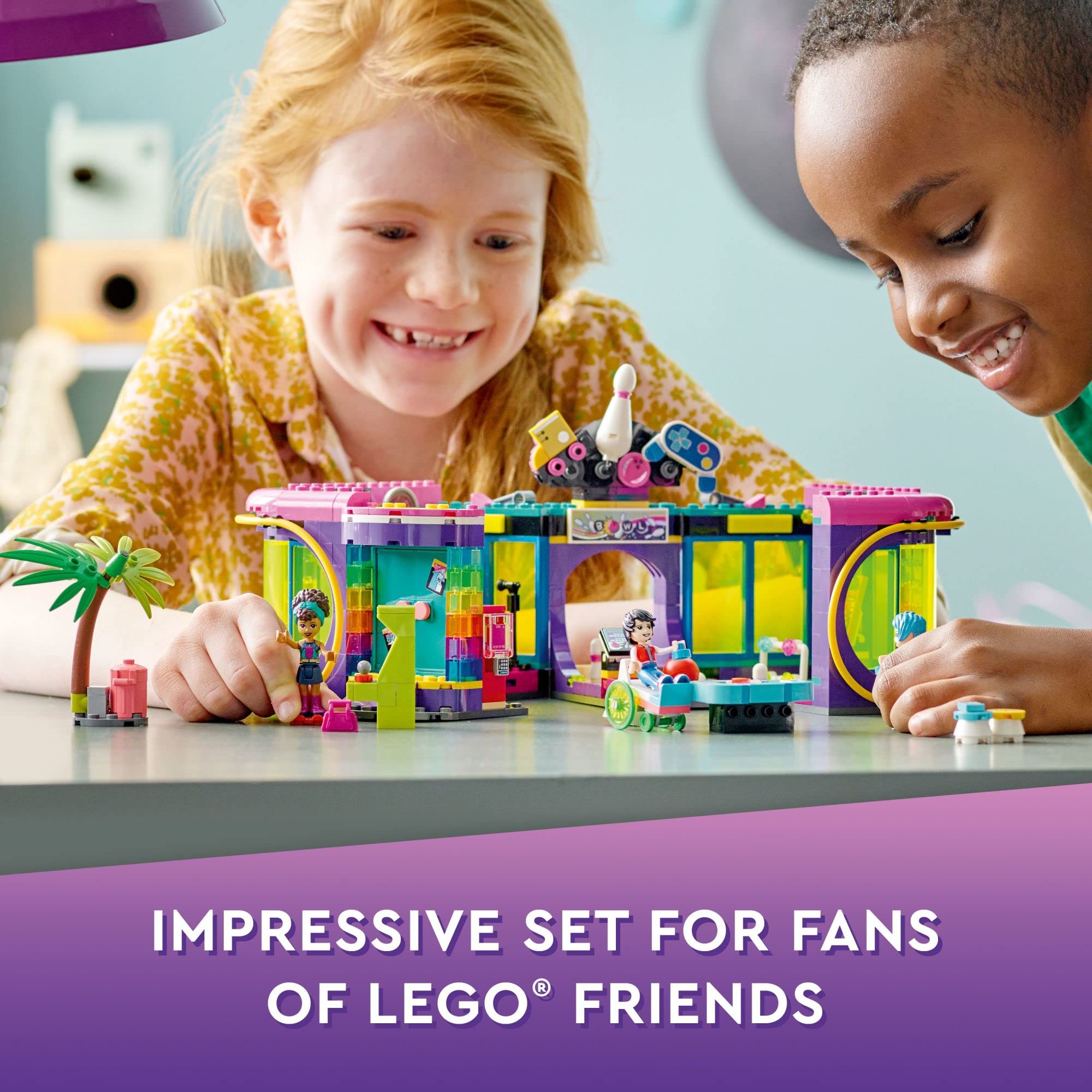 Foto 2 | Set de Juguetes Lego Friends Roller Disco Arcade 41708 con Minimuñeca - Venta Internacional