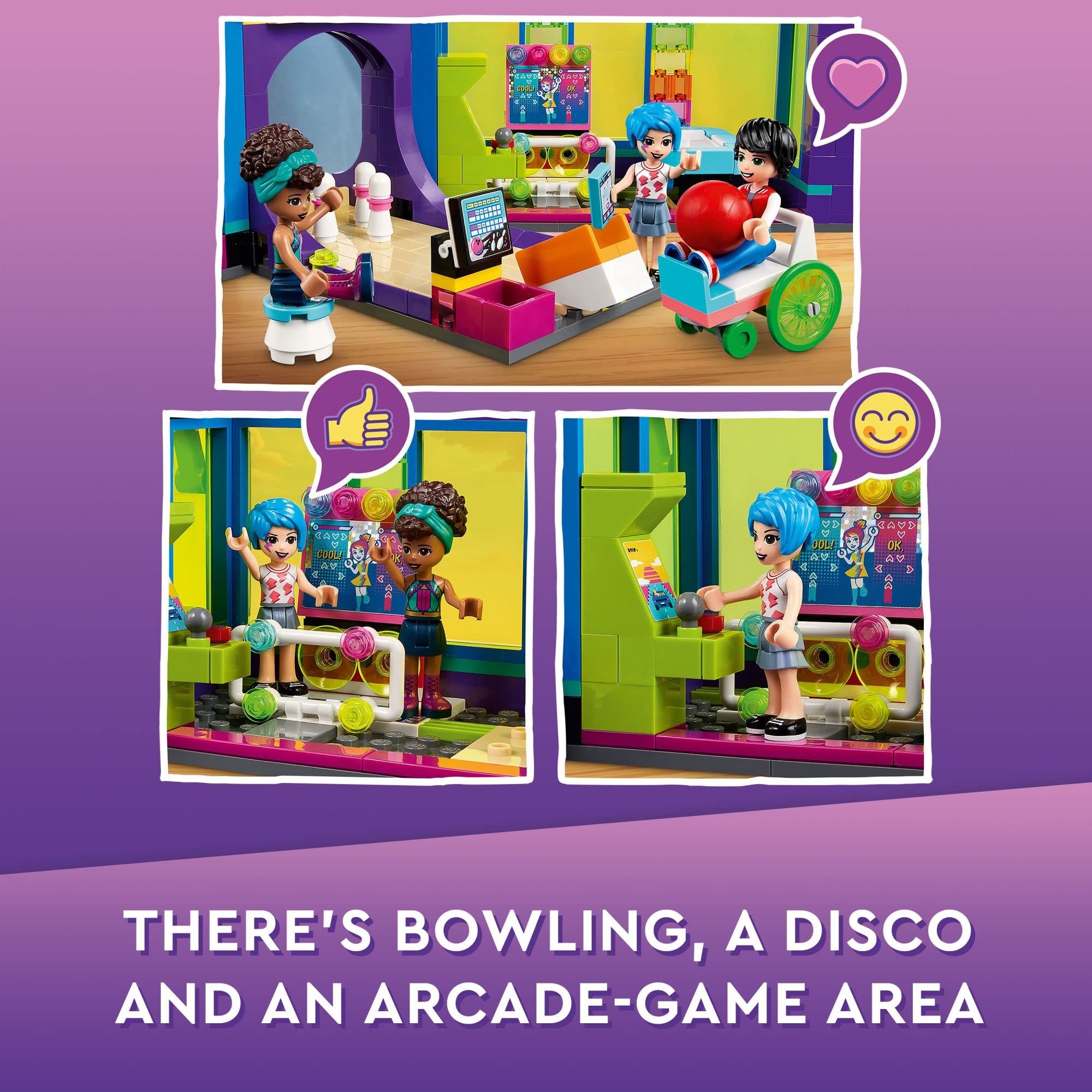 Foto 4 | Set de Juguetes Lego Friends Roller Disco Arcade 41708 con Minimuñeca - Venta Internacional