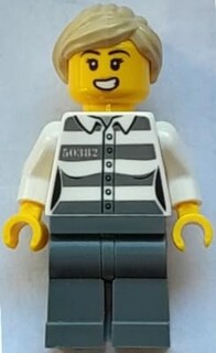 Foto 3 | Minifigura Lego City Police Man Con Ladrón Y Cajero Automático - Venta Internacional.