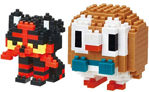 Nanoblock, Paquete De 2 Sets, Litten Y Rowlet (nyabby Y Moku - Venta Internacional.