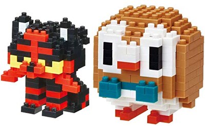 Foto 1 | Nanoblock, Paquete De 2 Sets, Litten Y Rowlet (nyabby Y Moku - Venta Internacional.