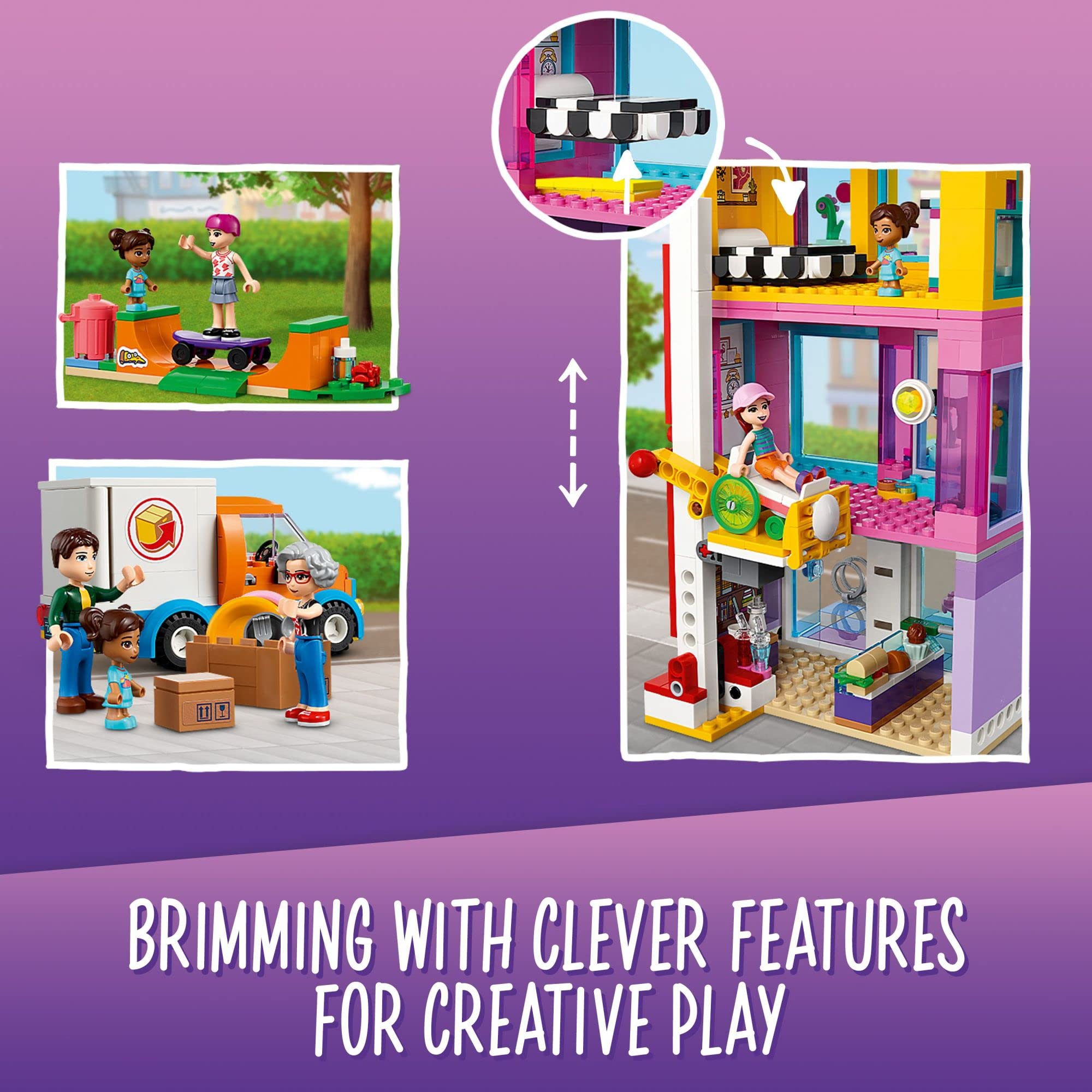 Foto 6 pulgar | Casa de Muñecas de Juguete para Construir Lego Friends Main Street 41704 8+ - Venta Internacional