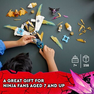 Foto 6 | Set De Aviones De Juguete Lego Ninjago Golden Dragon Jet 71770 De Zane - Venta Internacional.