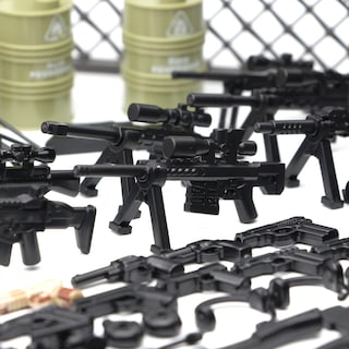 Foto 3 | Juego De Juguetes, Bloques De Construcción, Paquete De Armas Feleph, Modelo Militar - Venta Internacional.