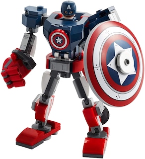 Foto 4 | Juguete de Construcción Lego Marvel Avengers Classic Captain America Mech Armor 76168 con 121 Piezas - Venta Internac