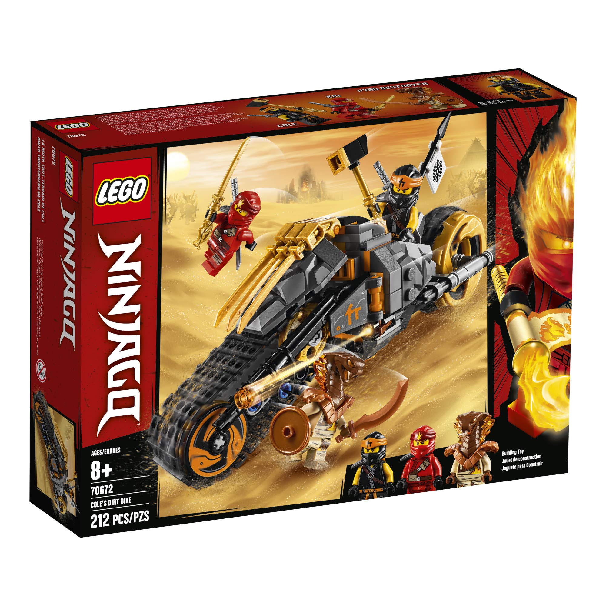 Foto 5 pulgar | Kit de Construcción Lego Ninjago Cole's Dirt Bike 70672 212 Piezas - Venta Internacional