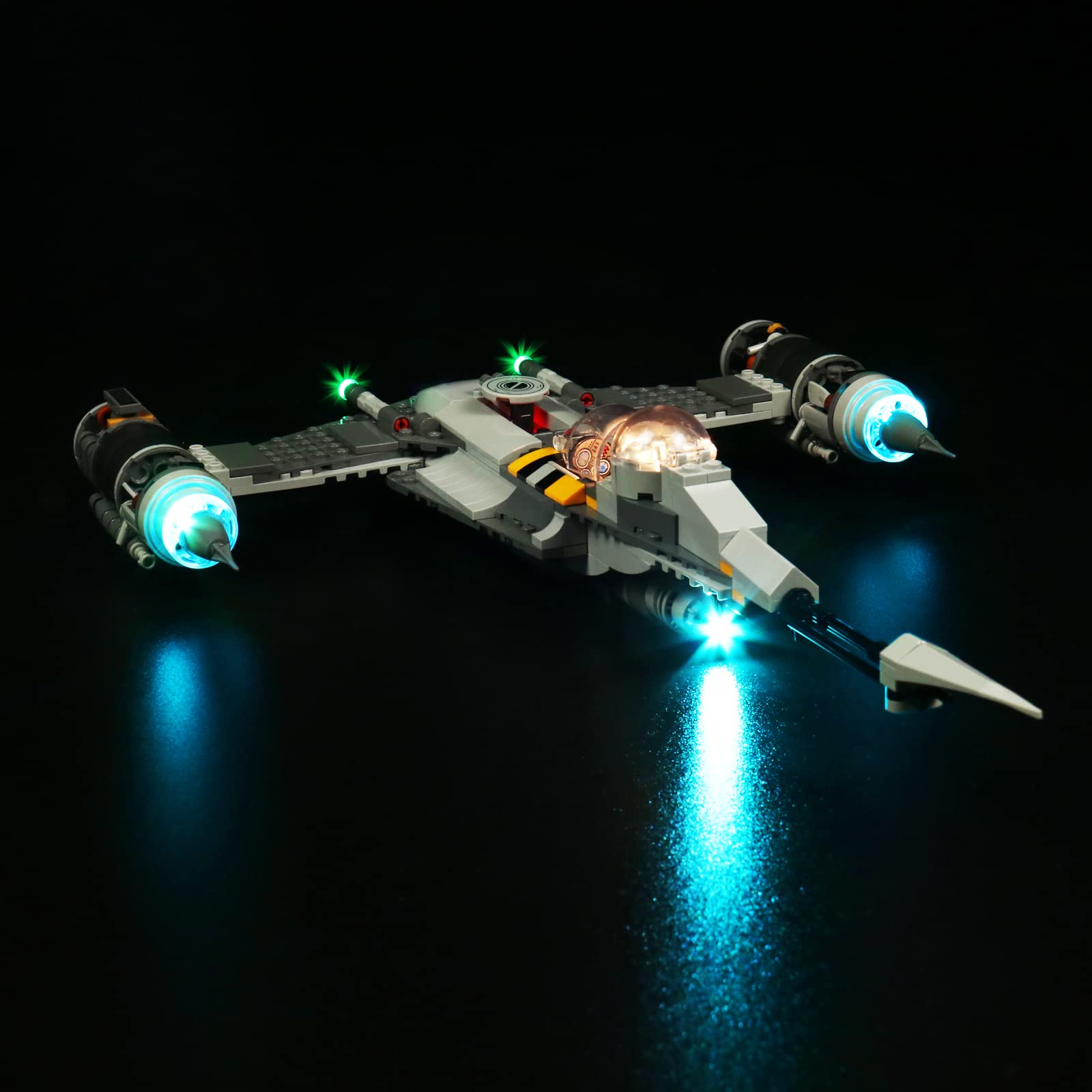 Foto 3 pulgar | Bloques Bourvill con Luz Led Mandalorian's N-1 Starfight - Venta Internacional