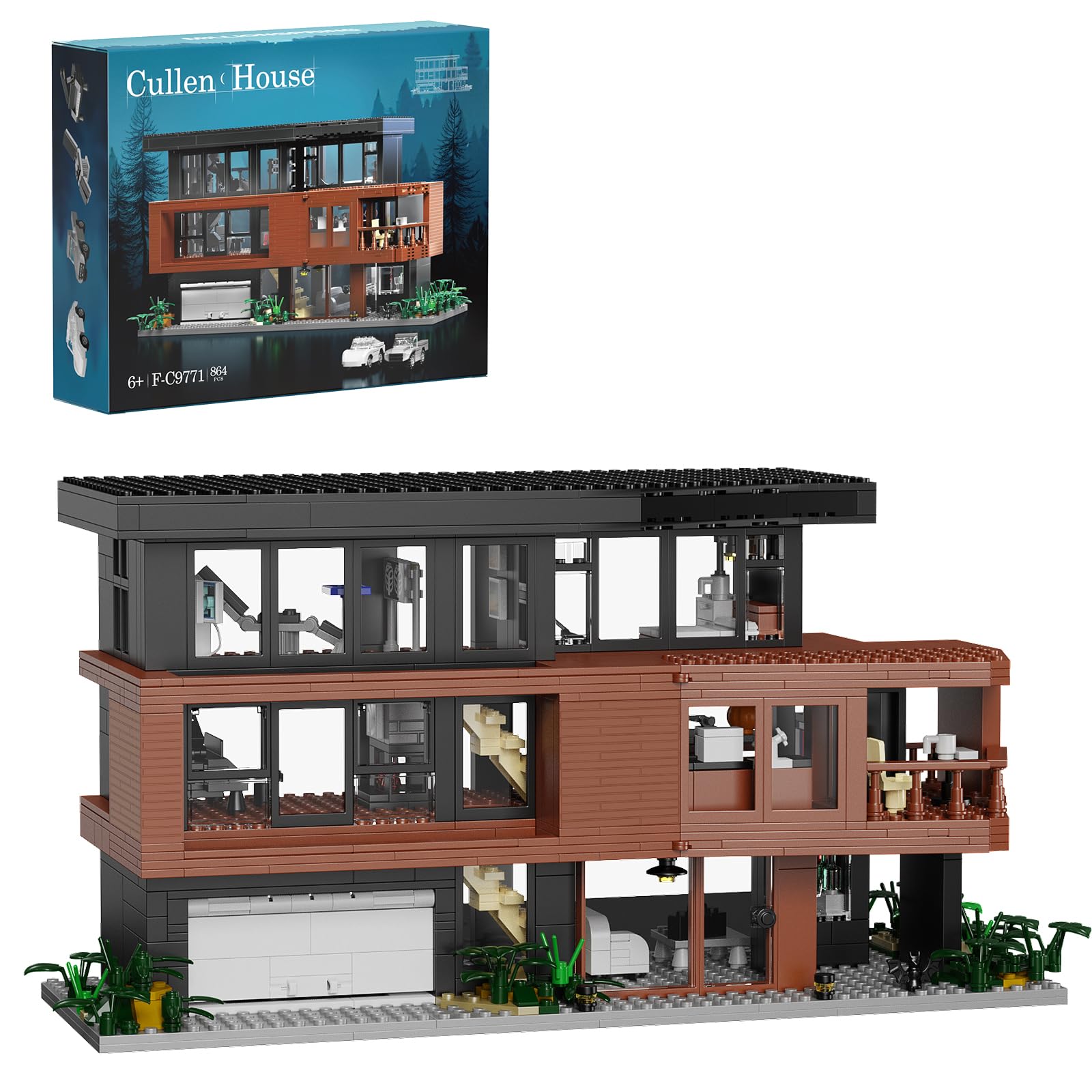 Foto 2 pulgar | Set de Construcción Compatible Con Lego Architecture Cullen House - Venta Internacional